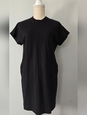 Frank And Oak Black Crewneck Dress